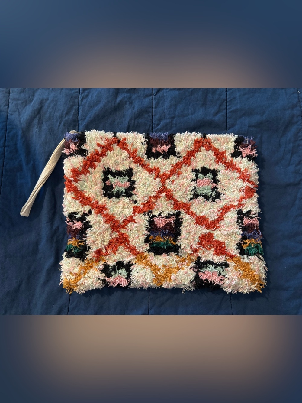Shag Accent Wristlet